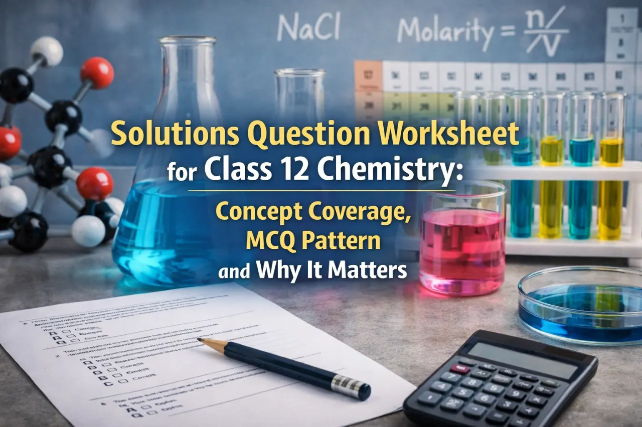 Solutions Question Worksheet for Class 12 Chemistry: Concept Coverage, MCQ Pattern and Why It Matters