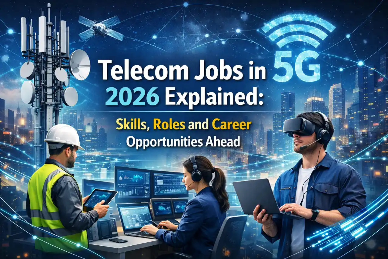 Telecom Jobs in 2026 Explained: Skills, Roles and Career Opportunities Ahead