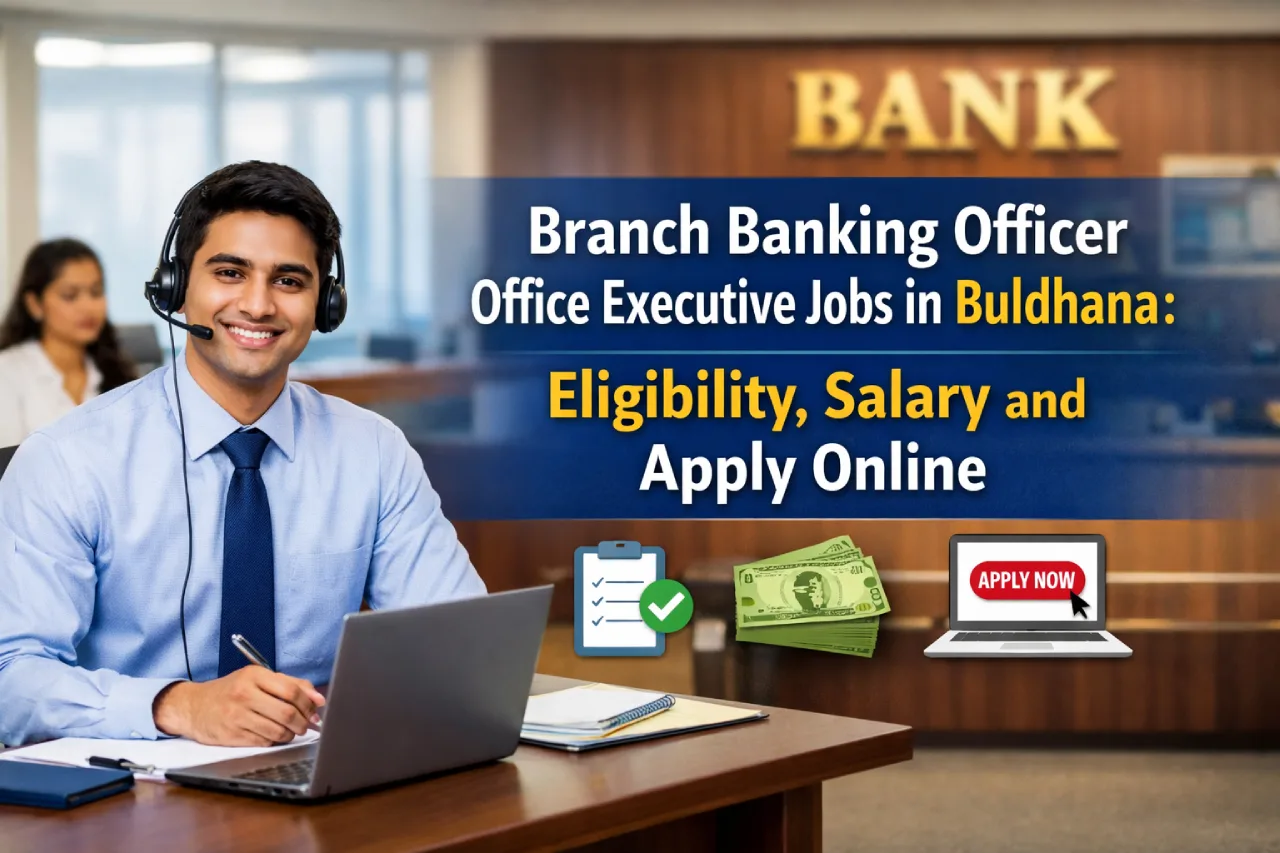 Branch Banking Officer Office Executive Jobs in Buldhana: Eligibility, Salary and Apply Online