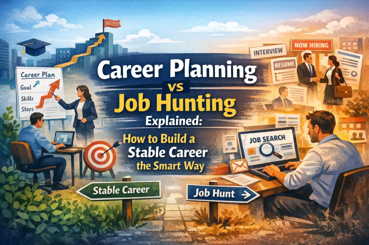 Career Planning vs Job Hunting Explained: How to Build a Stable Career the Smart Way