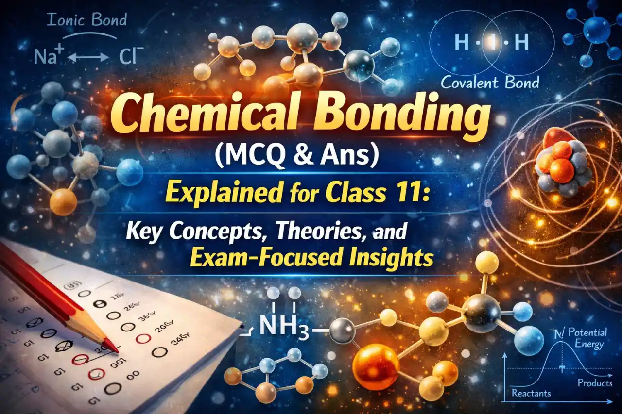 Chemical Bonding (MCQ & Ans) Explained for Class 11: Key Concepts, Theories, and Exam-Focused Insights