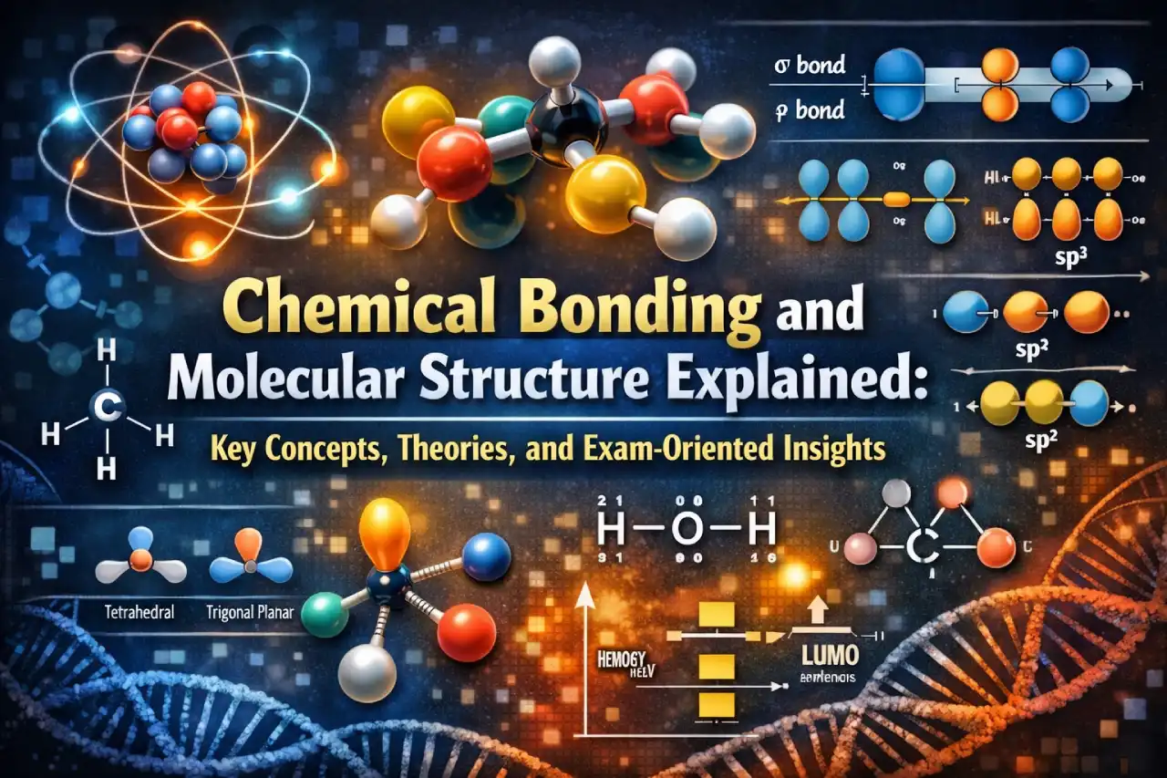 Chemical Bonding and Molecular Structure Explained: Key Concepts, Theories, and Exam-Oriented Insights