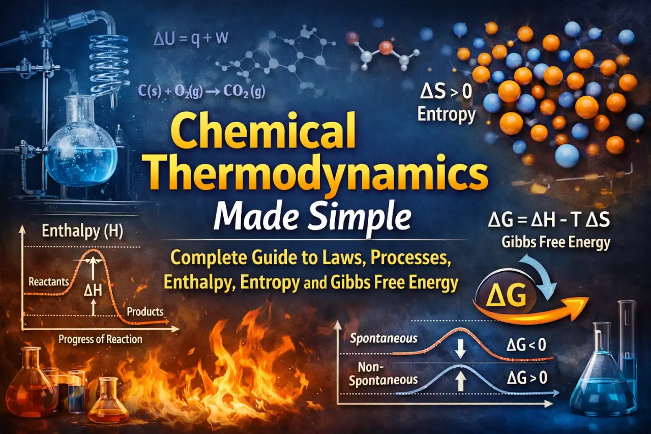 Chemical Thermodynamics Made Simple: Complete Guide to Laws, Processes, Enthalpy, Entropy and Gibbs Free Energy