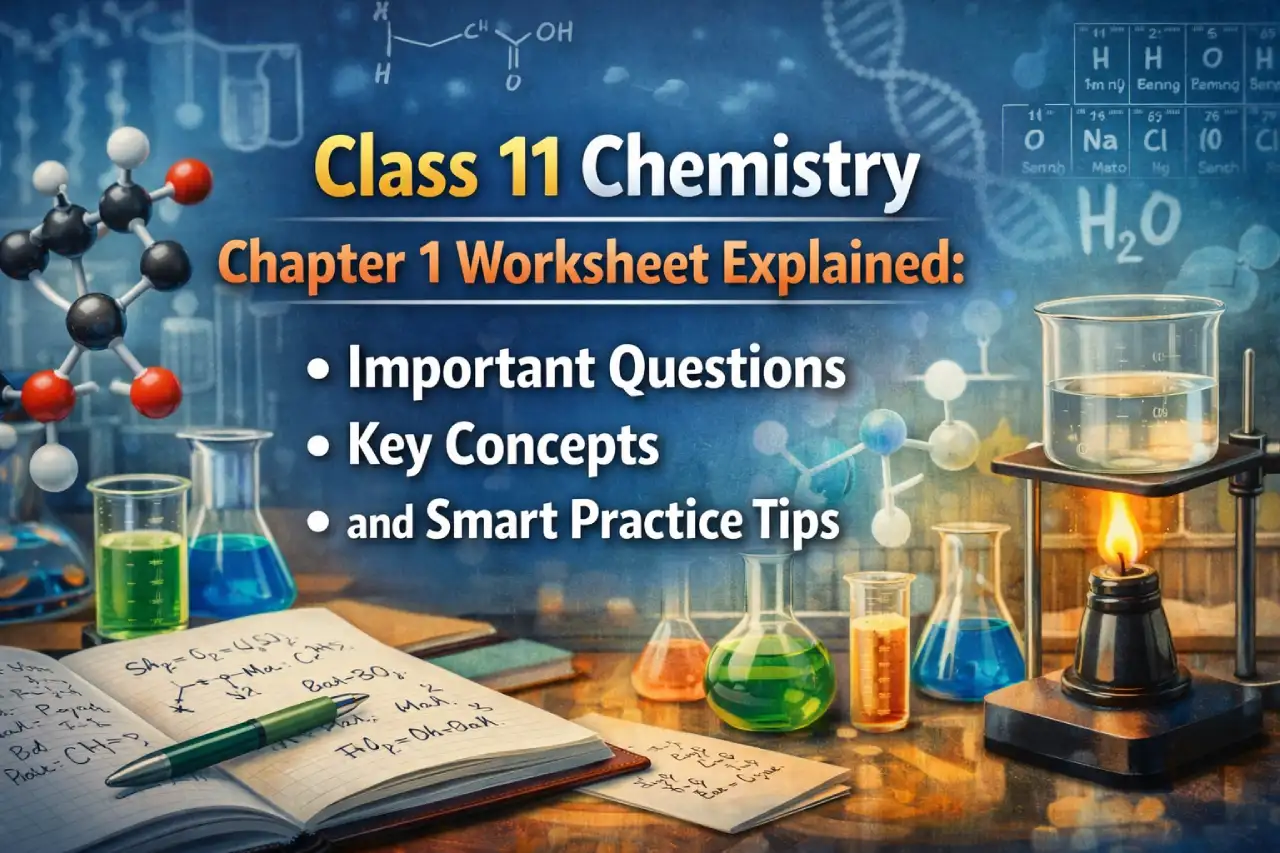 Class 11 Chemistry Chapter 1 Worksheet Explained: Important Questions, Key Concepts and Smart Practice Tips