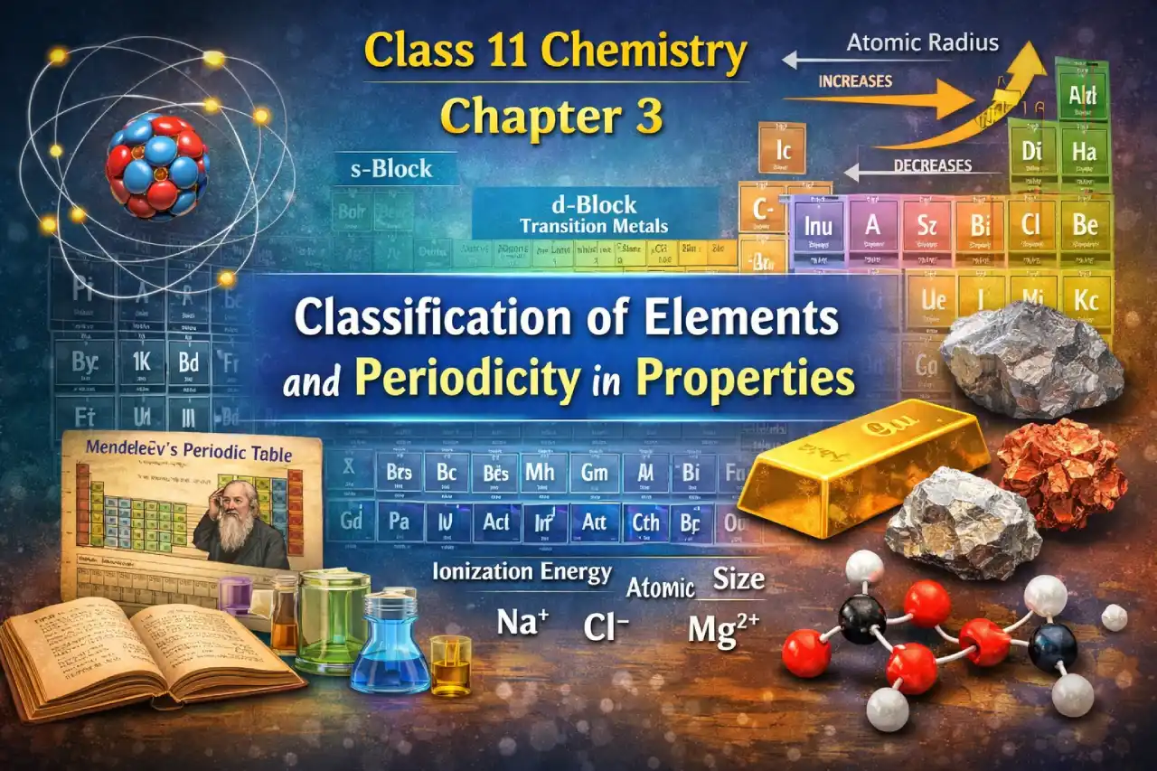 Class 11 Chemistry Chapter 3 Classification of Elements and Periodicity in Properties