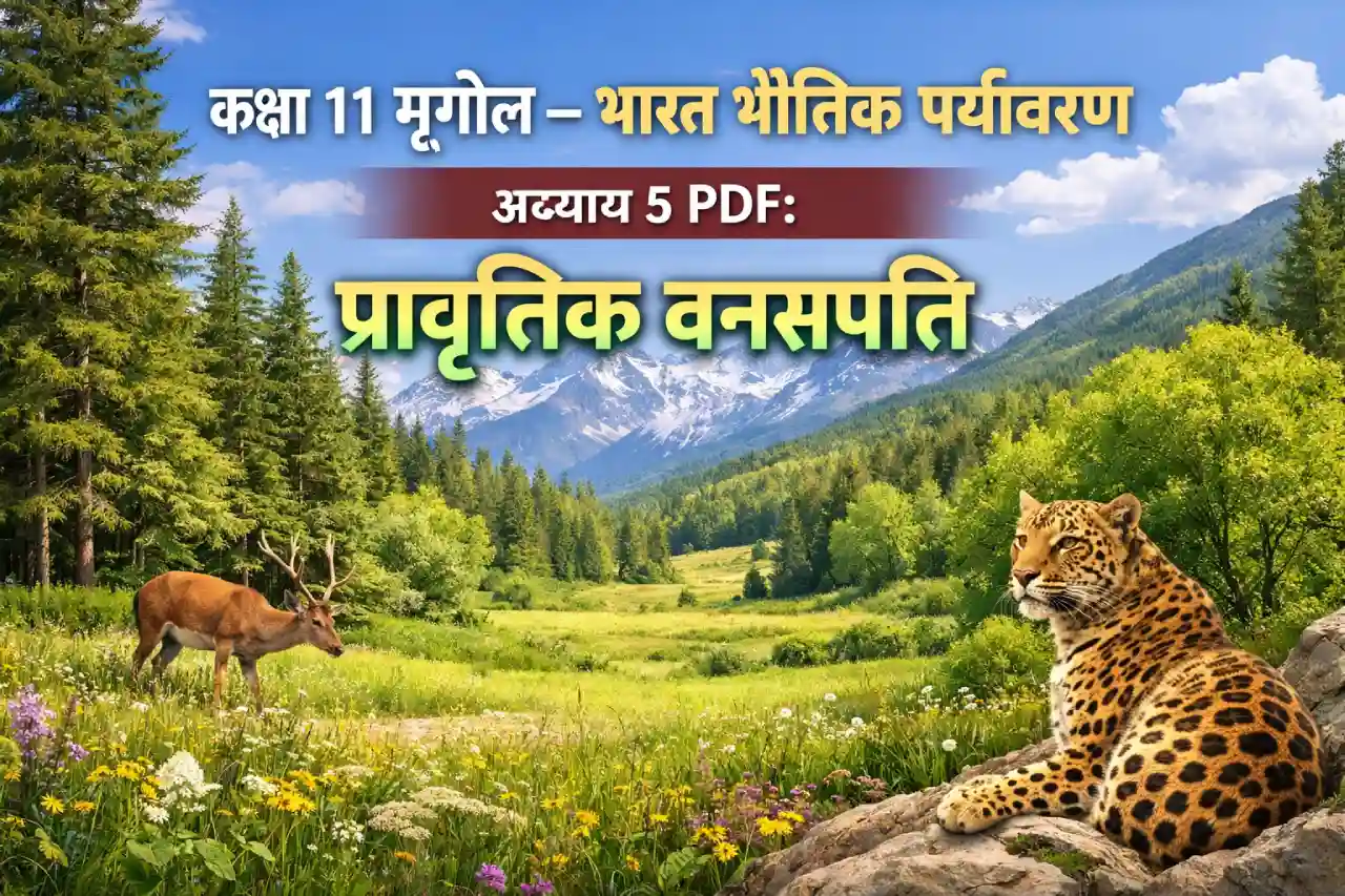 Class 11 Geography – Bhart Bhautik Paryabaran Chapter 5 PDF: प्राकृतिक वनस्पति