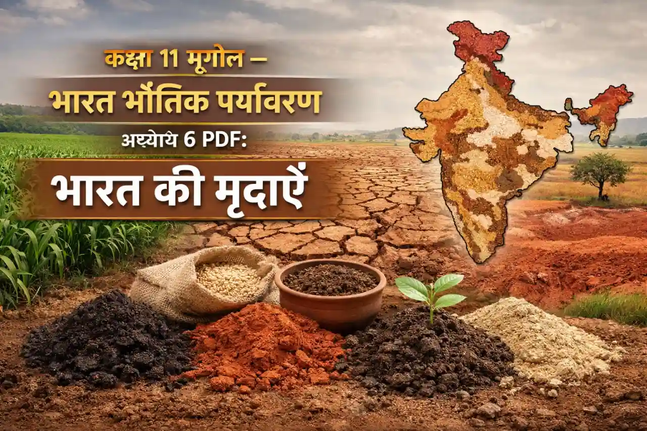 Class 11 Geography – Bhart Bhautik Paryabaran Chapter 6 PDF: भारत की मृदाएँ