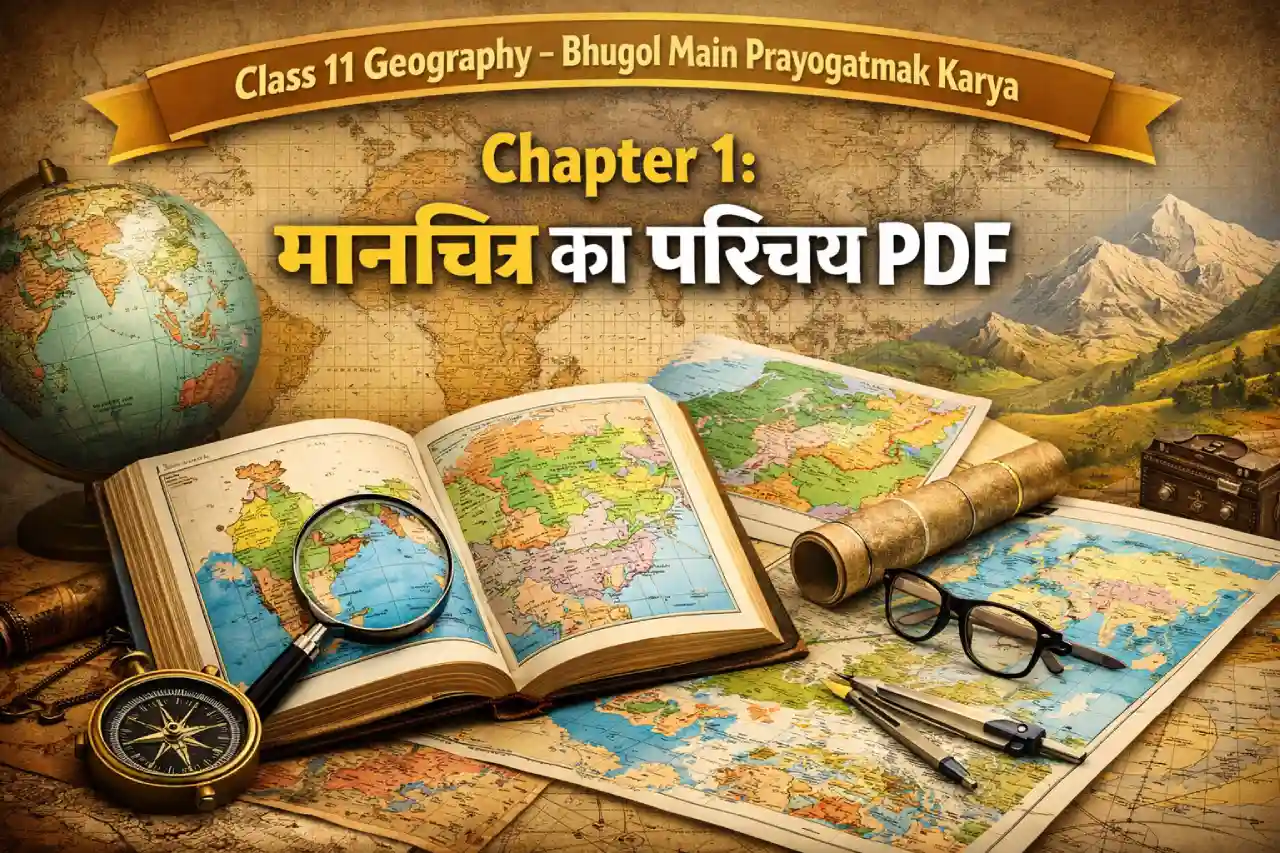Class 11 Geography – Bhugol Main Prayogatmak Karya Chapter 1: मानचित्र का परिचय PDF