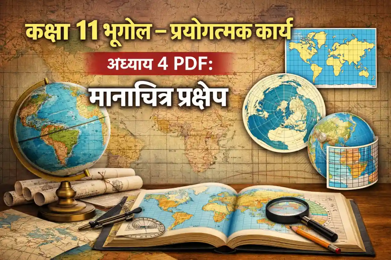Class 11 Geography – Bhugol Main Prayogatmak Karya Chapter 4 PDF: मानचित्र प्रक्षेप