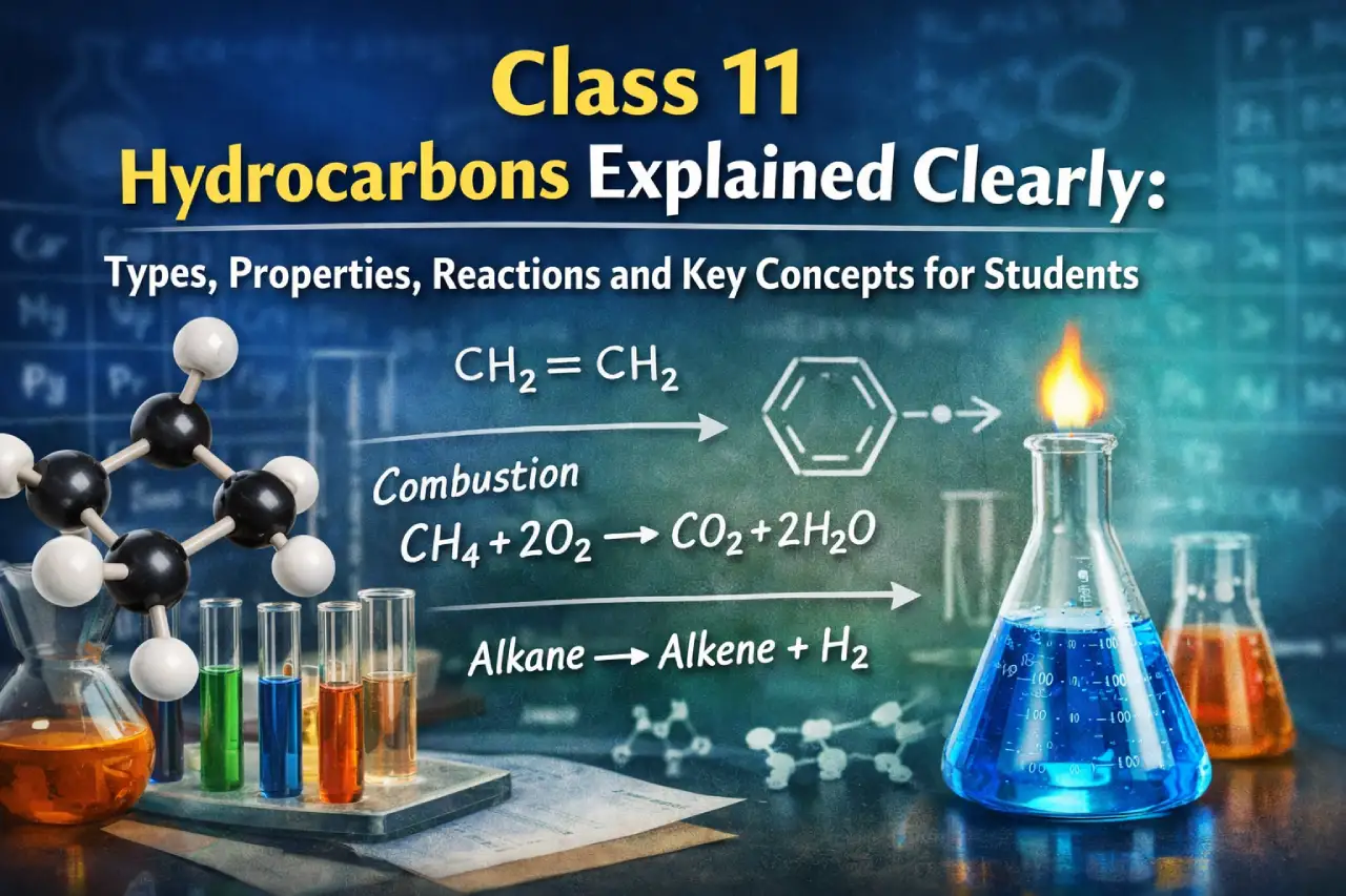 Class 11 Hydrocarbons Explained Clearly: Types, Properties, Reactions and Key Concepts for Students