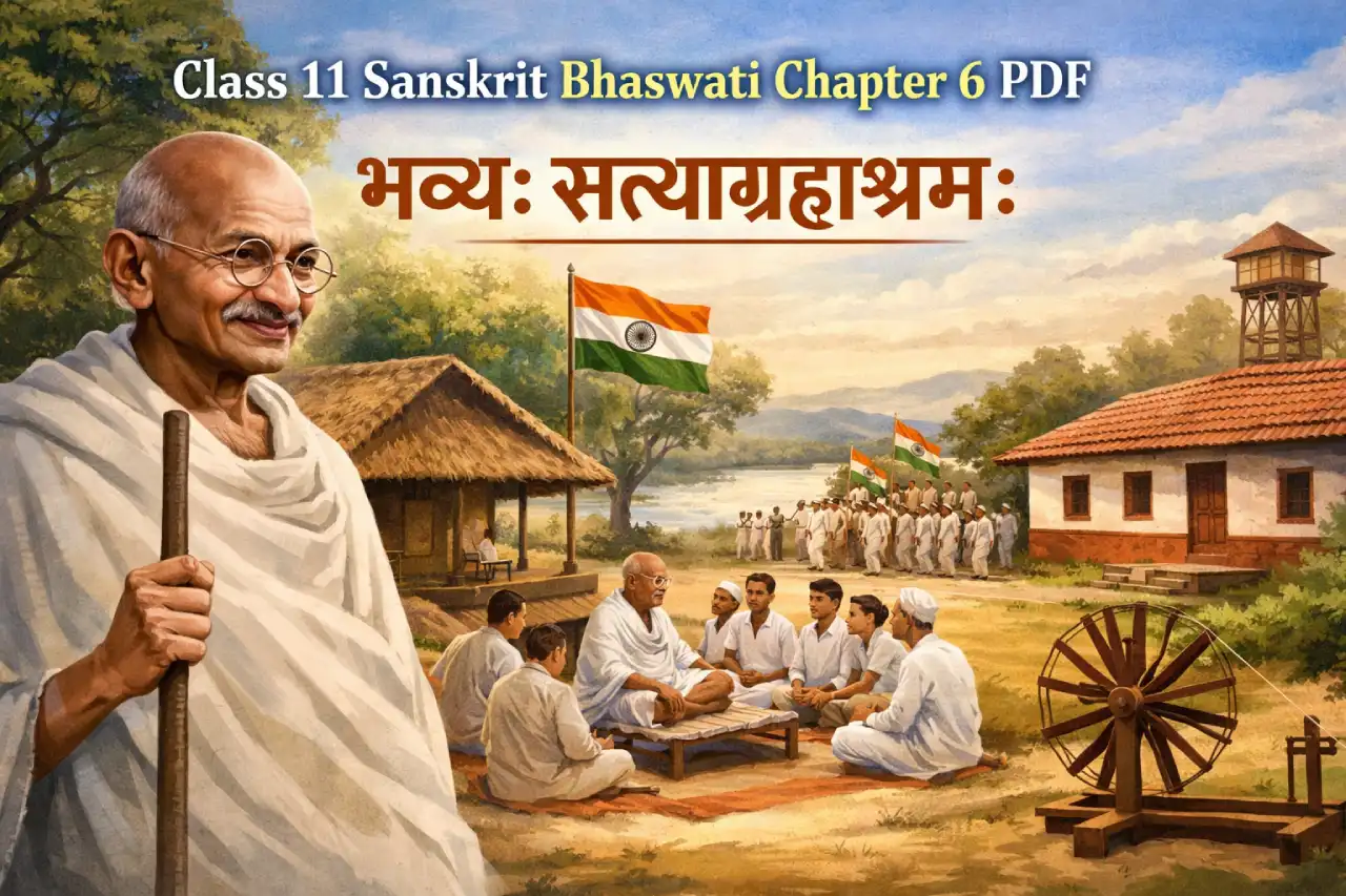 Class 11 Sanskrit Bhaswati Chapter 6 PDF: भव्यः सत्याग्रहाश्रमः
