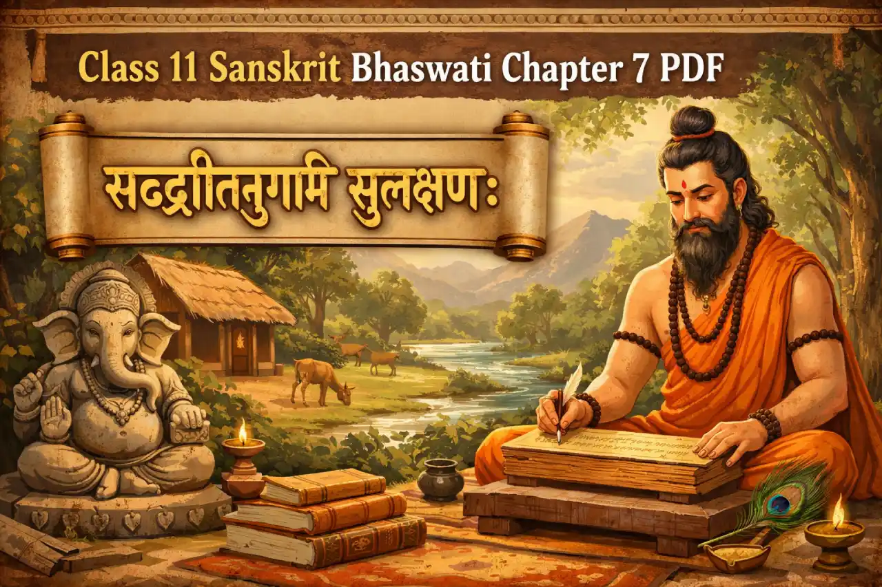 Class 11 Sanskrit Bhaswati Chapter 7 PDF: सद्वीतानुगामी सुलक्षणः