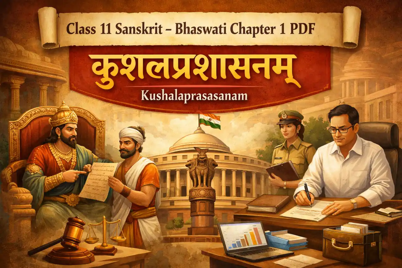 Class 11 Sanskrit – Bhaswati Chapter 1 PDF: कुशलप्रशासनम्