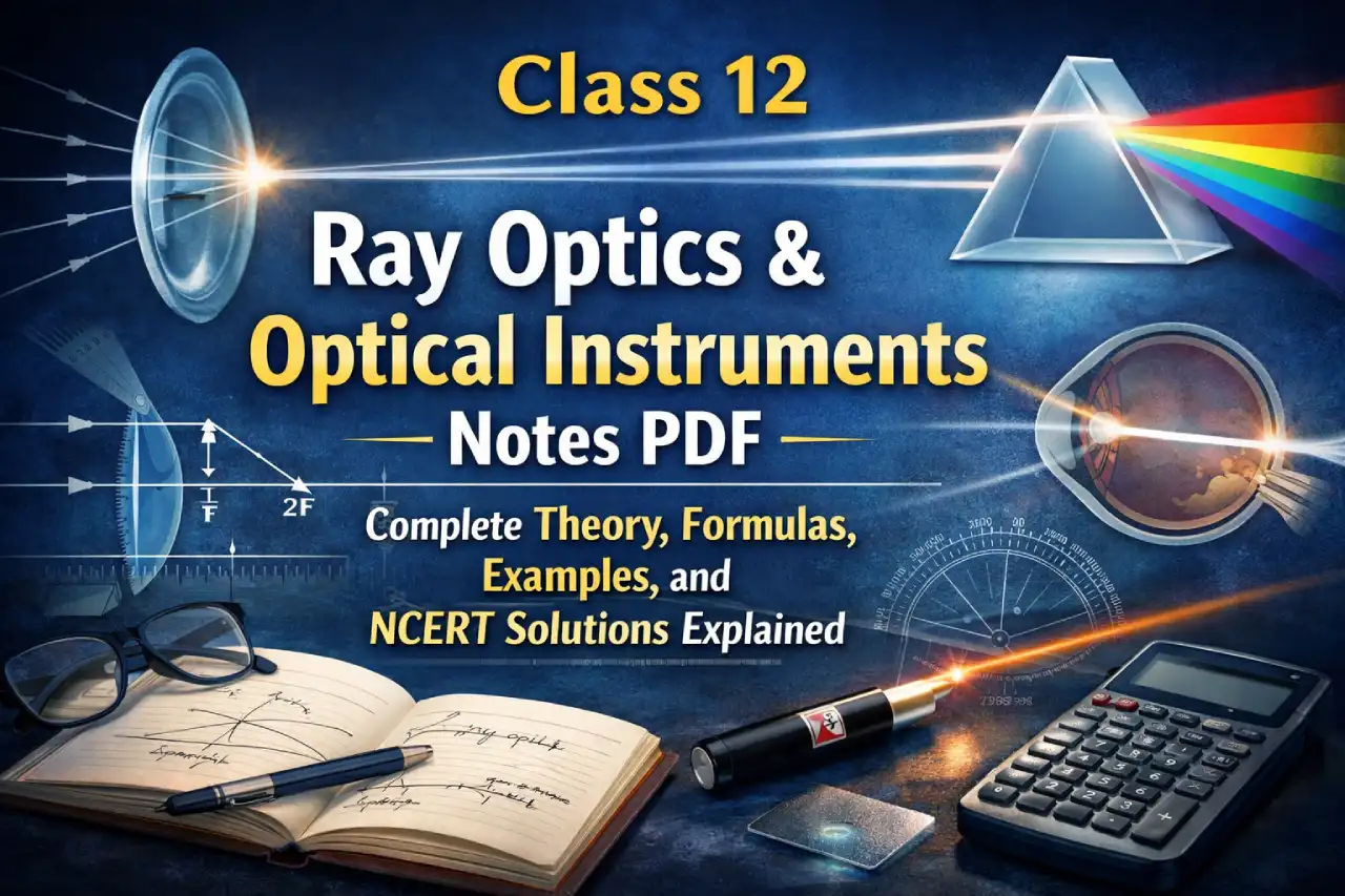 Class 12 Ray Optics & Optical Instruments Notes PDF: Complete Theory ...
