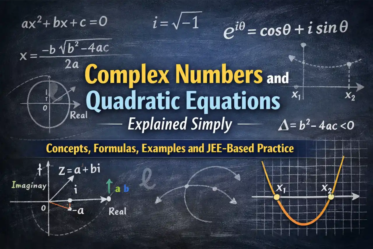 Complex Numbers and Quadratic Equations Explained Simply: Concepts, Formulas, Examples and JEE-Based Practice