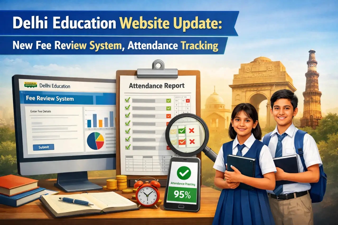 Delhi Education Website Update: New Fee Review System, Attendance Tracking