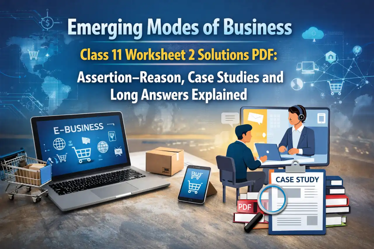 Emerging Modes of Business Class 11 Worksheet 2 Solutions PDF: Assertion–Reason, Case Studies and Long Answers Explained