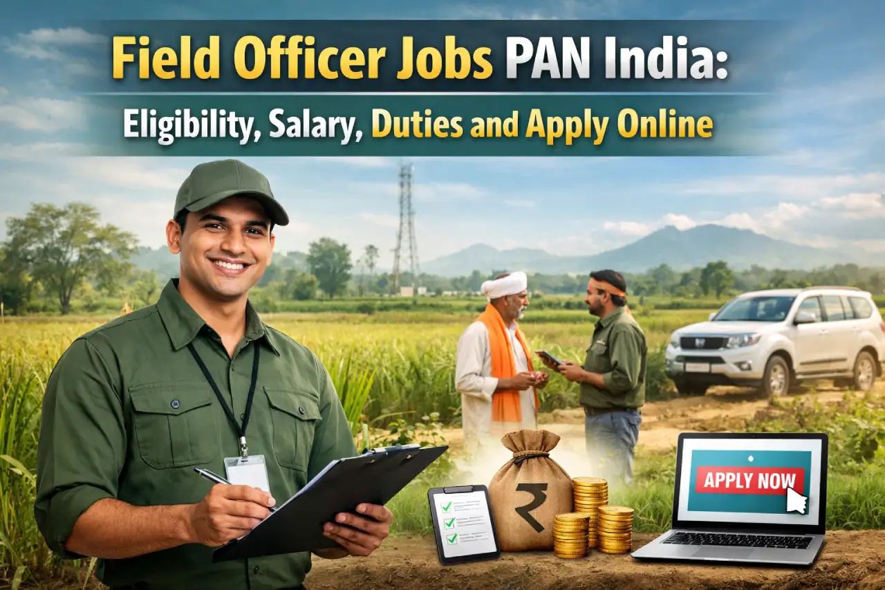 Field Officer Jobs PAN India: Eligibility, Salary, Duties and Apply Online