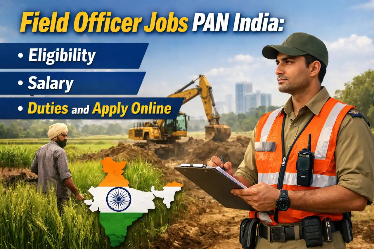 Field Officer Jobs PAN India: Eligibility, Salary, Duties and Apply Online