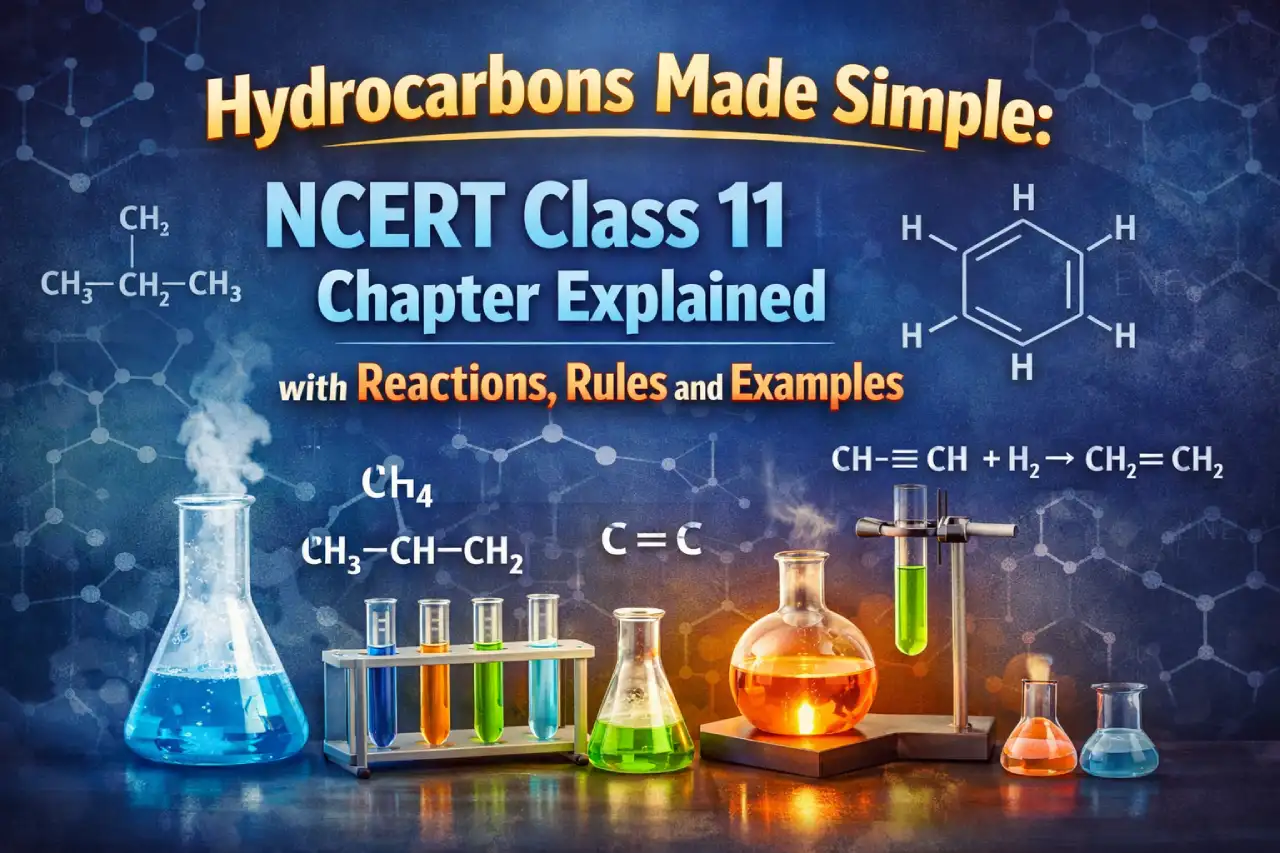 Hydrocarbons Made Simple: NCERT Class 11 Chapter Explained with Reactions, Rules and Examples
