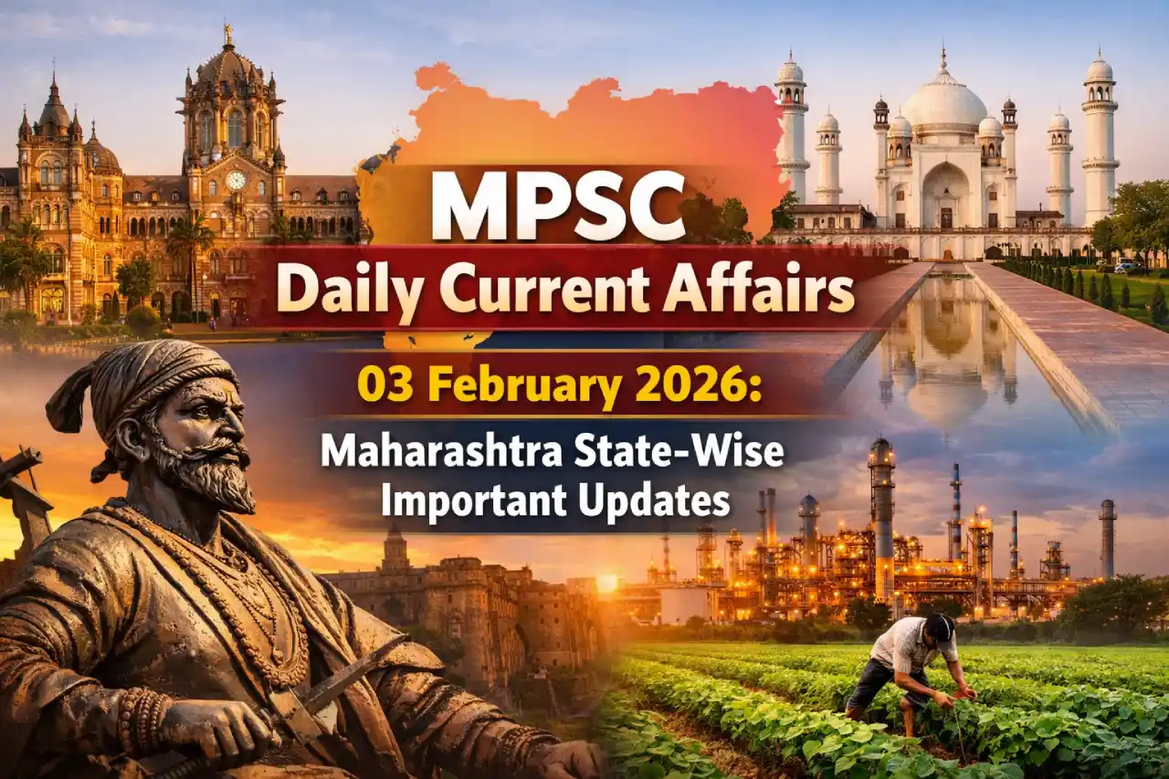 MPSC Daily Current Affairs 03 February 2026: Maharashtra State-Wise Important Updates
