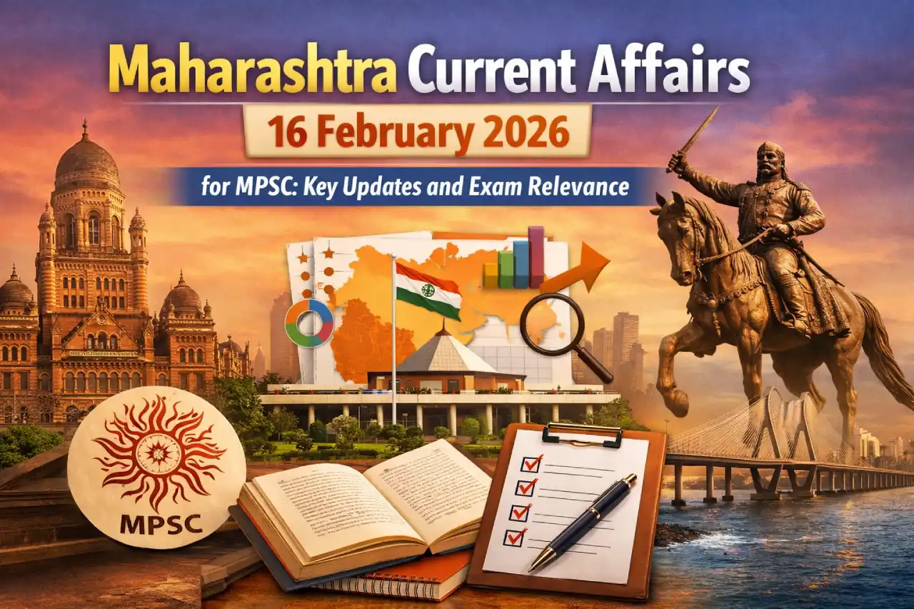 Maharashtra Current Affairs 16 February 2026 for MPSC: Key Updates and Exam Relevance