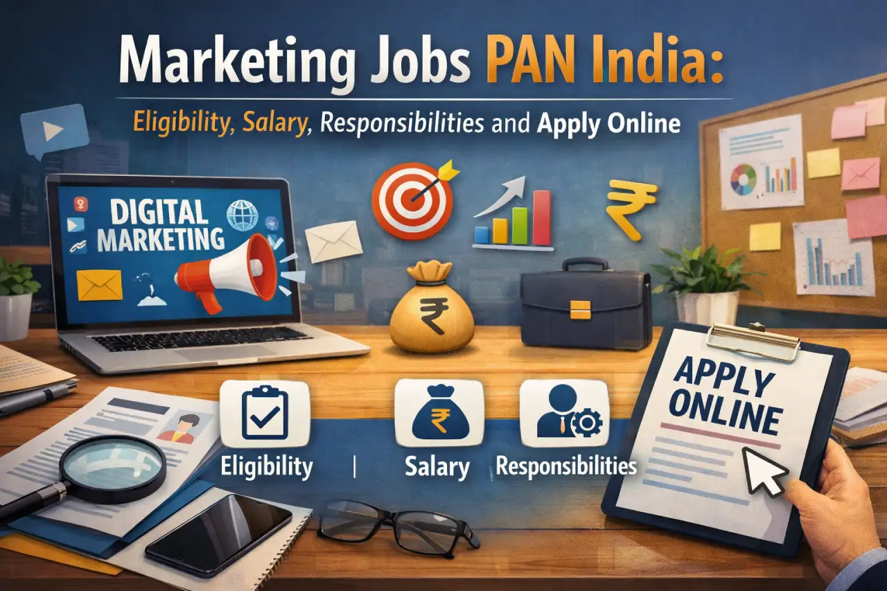 Marketing Jobs PAN India: Eligibility, Salary, Responsibilities and Apply Online