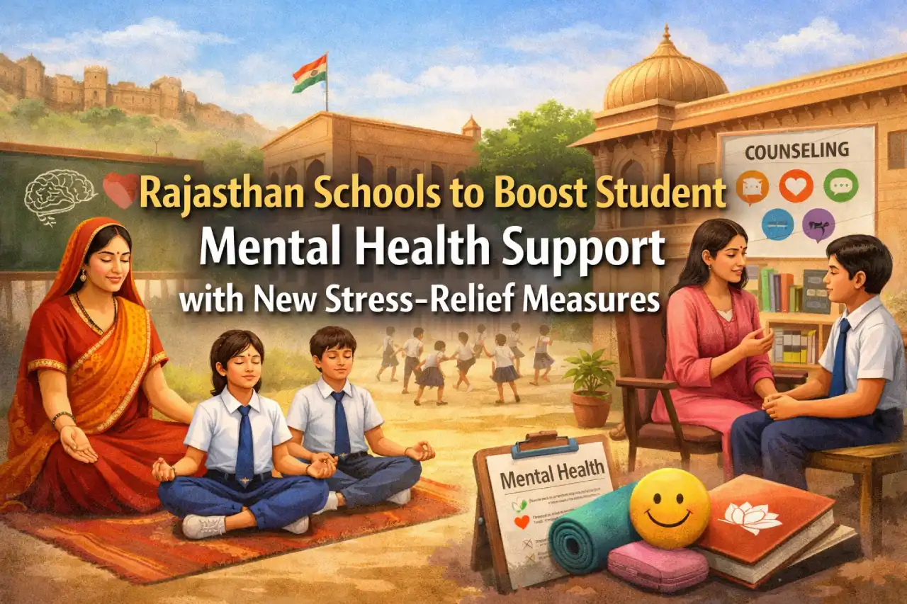 Rajasthan Schools to Boost Student Mental Health Support with New Stress-Relief Measures