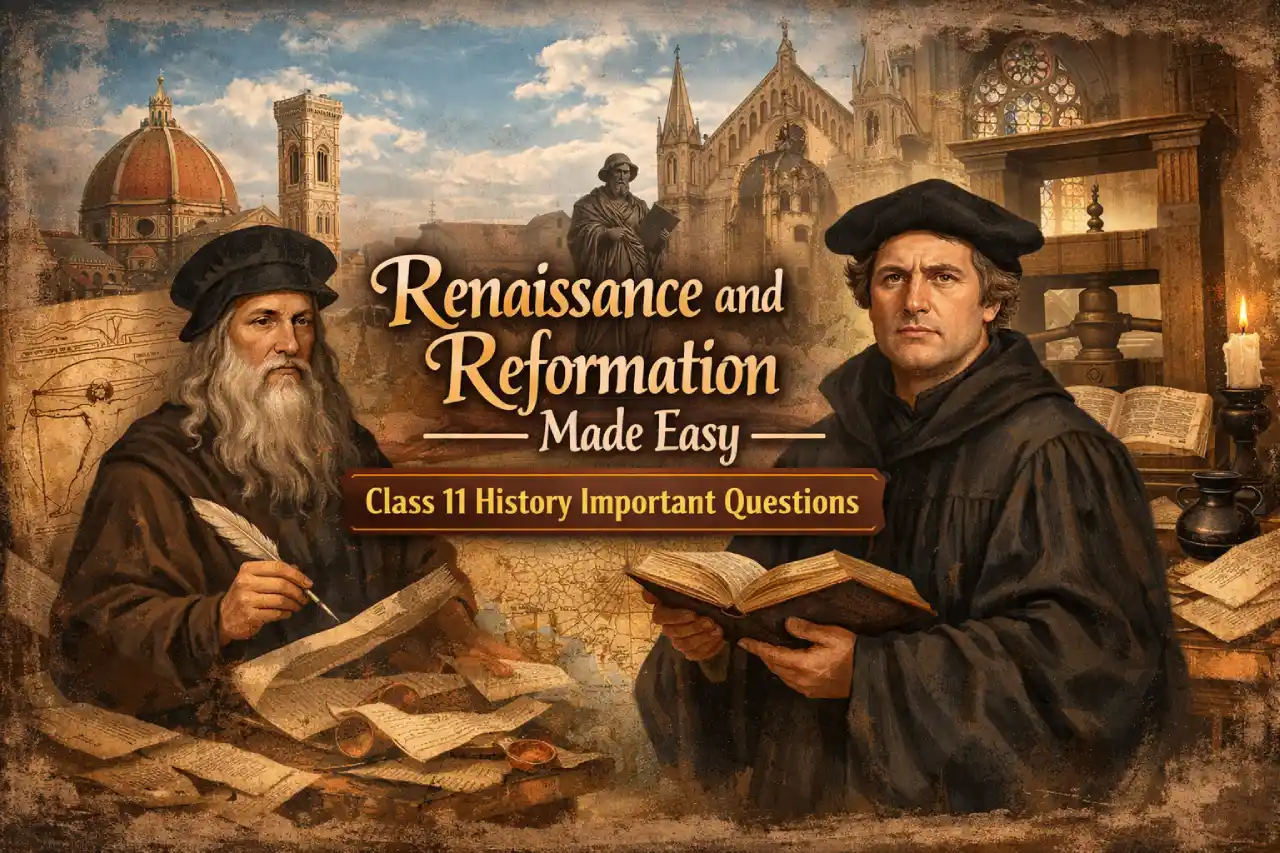 Renaissance and Reformation Made Easy – Class 11 History Important Questions