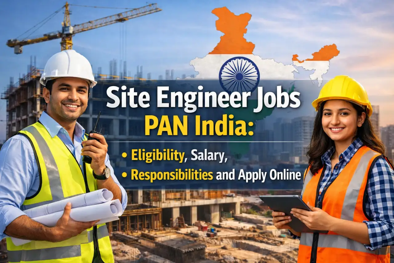 Site Engineer Jobs PAN India: Eligibility, Salary, Responsibilities and Apply Online