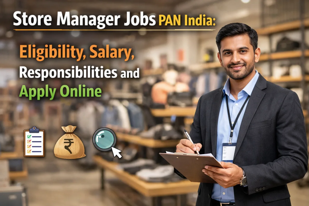 Store Manager Jobs PAN India: Eligibility, Salary, Responsibilities and Apply Online