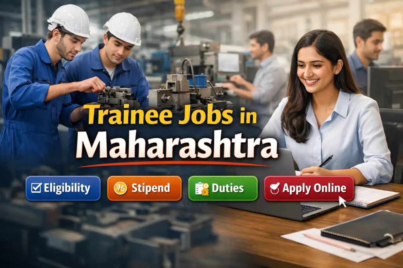 Trainee Jobs in Maharashtra: Eligibility, Stipend, Duties and Apply Online