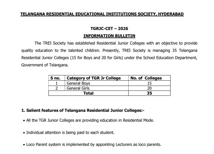 TGRJC CET 2026 Registration Open: Exam Date, Eligibility and Apply Online Guide