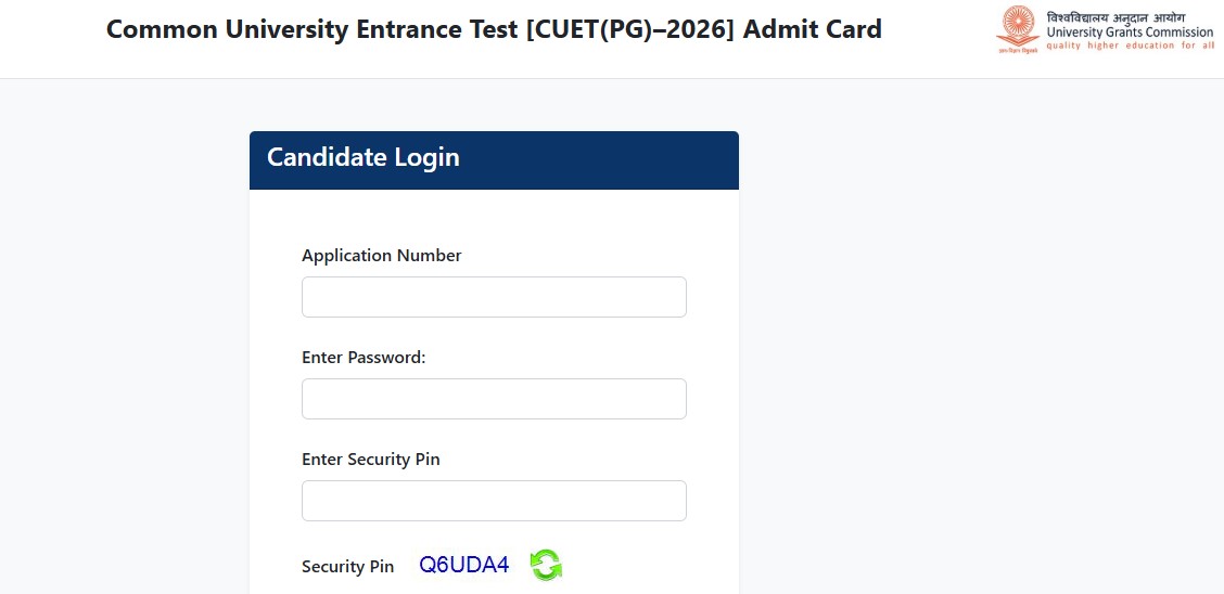 CUET PG 2026 Admit Card and Advance City Slip Released for March 11–13 Exams – Download Link