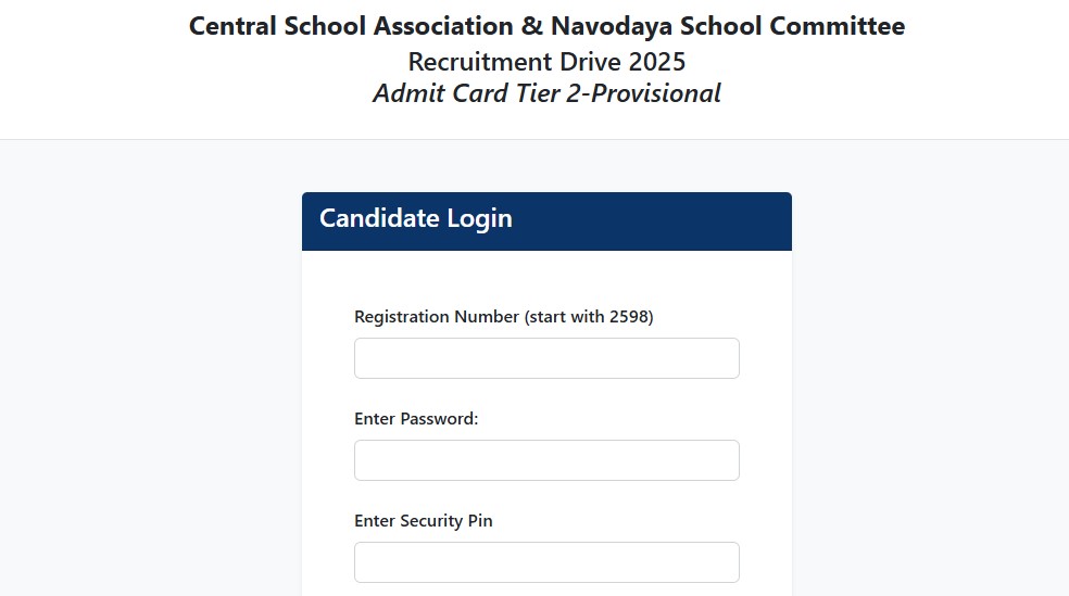 KVS NVS Tier 2 Admit Card 2026 Out: Download Now Before Exam Dates Begin