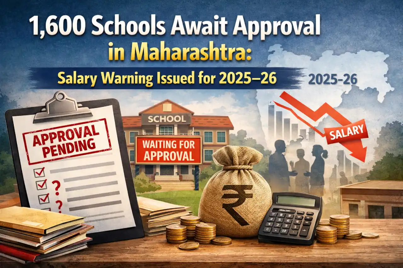 1,600 Schools Await Approval in Maharashtra: Salary Warning Issued for 2025–26