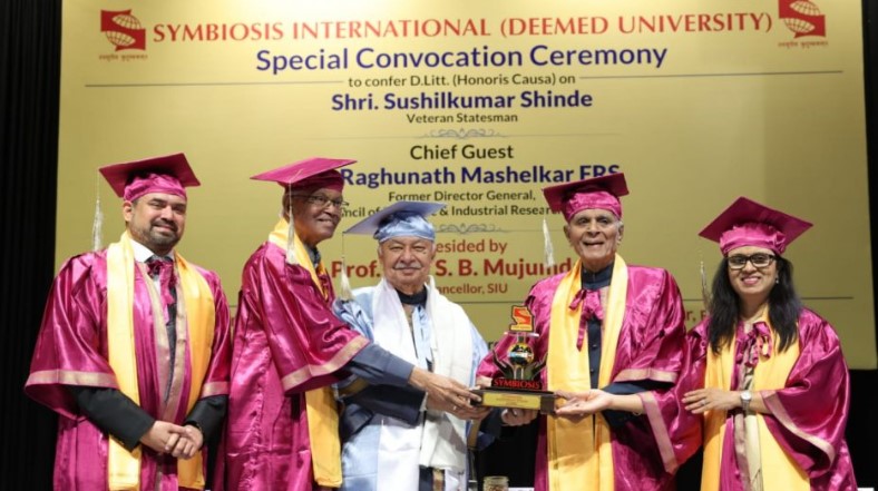 From Struggles to Success: Sushilkumar Shinde Receives D.Litt., Highlights Power of Education
