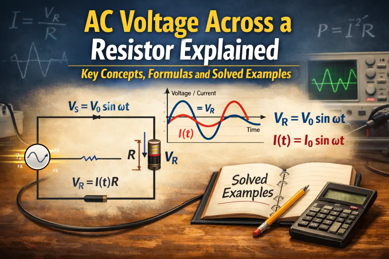 AC Voltage Across a Resistor Explained – Key Concepts, Formulas and Solved Examples