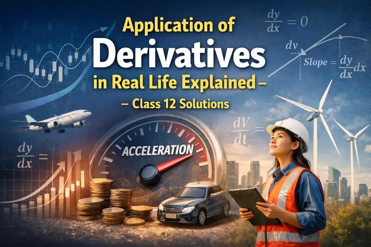 Application of Derivatives in Real Life Explained – Class 12 Solutions