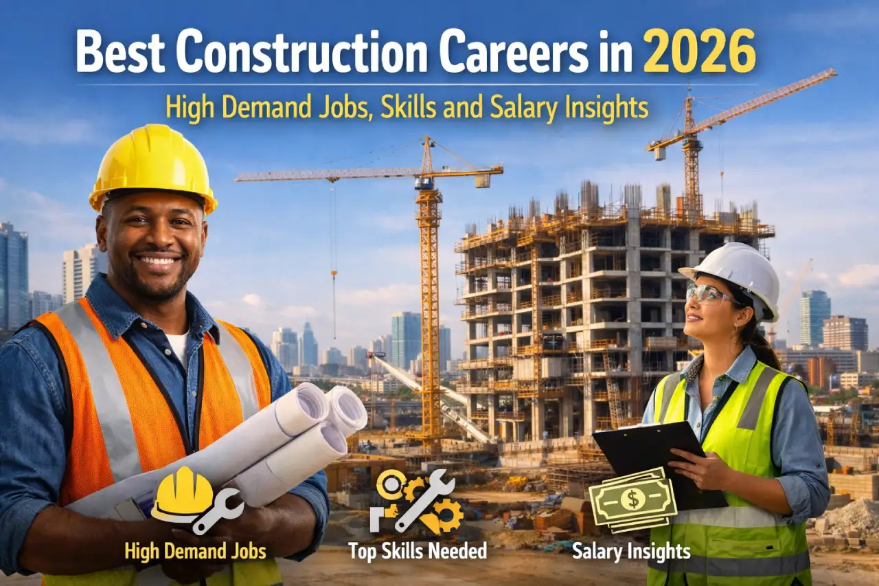 Best Construction Careers in 2026 – High Demand Jobs, Skills and Salary Insights