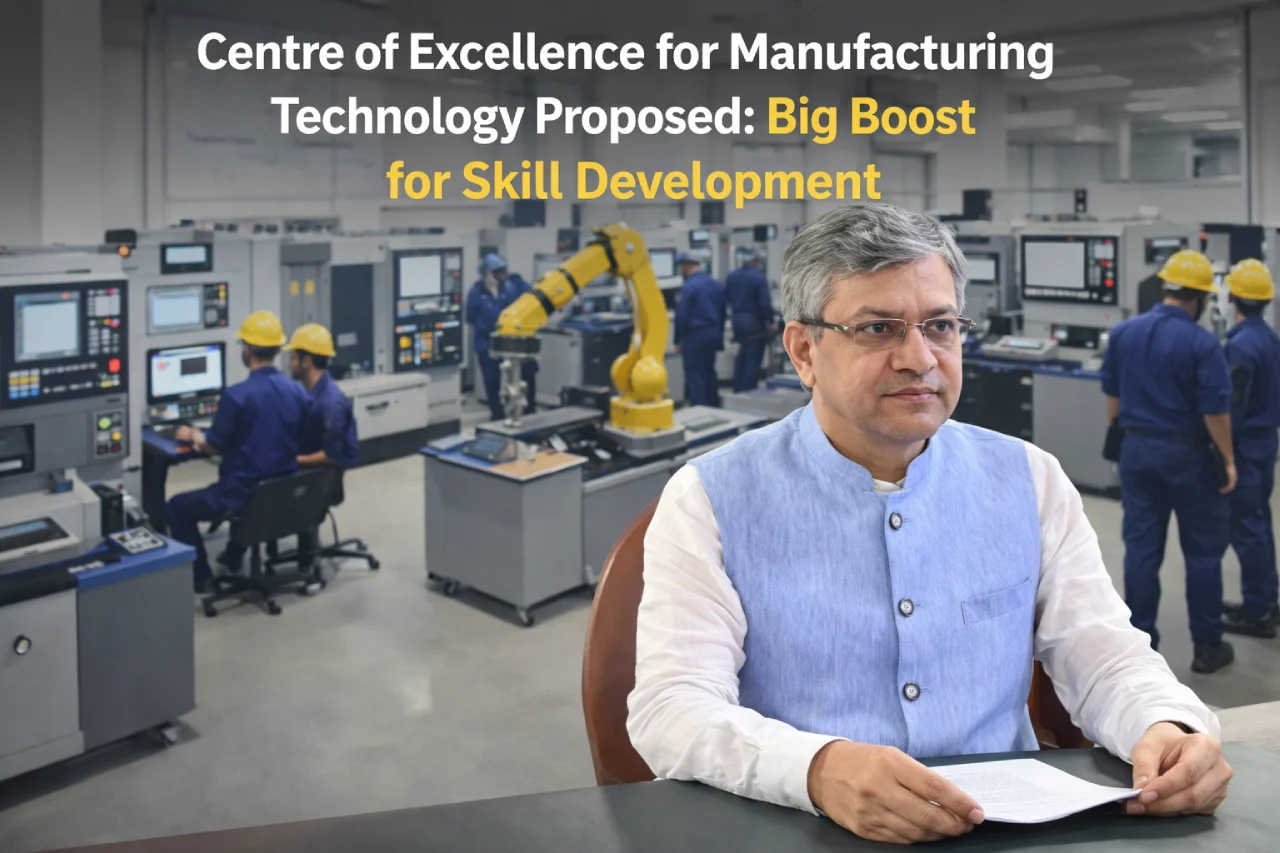 Centre of Excellence for Manufacturing Technology Proposed: Big Boost for Skill Development