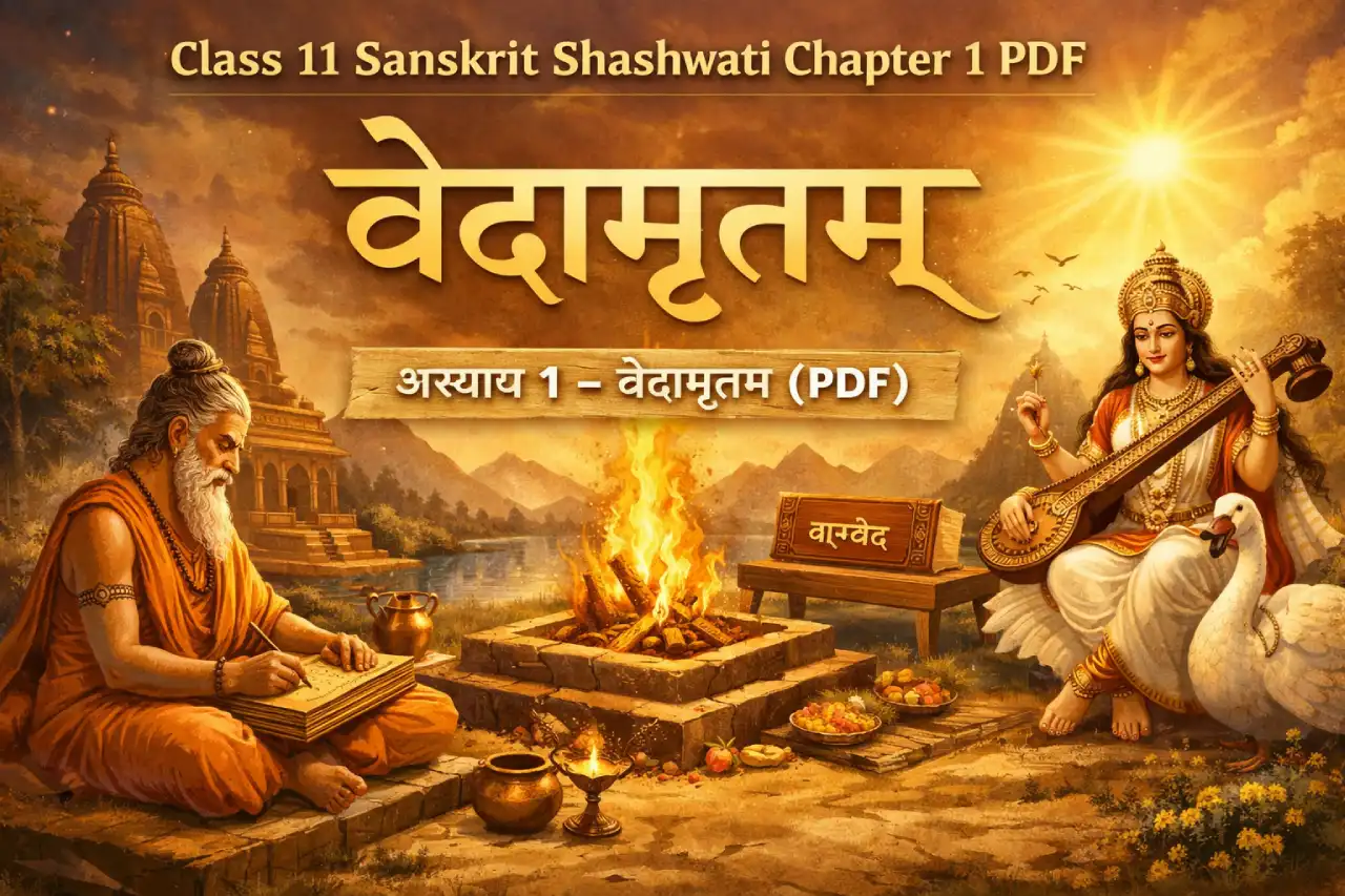 Class 11 Sanskrit Shashwati Chapter 1 PDF: वेदामृतम्