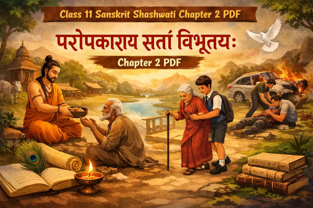 Class 11 Sanskrit Shashwati Chapter 2 PDF: परोपकाराय सतां विभूतयः