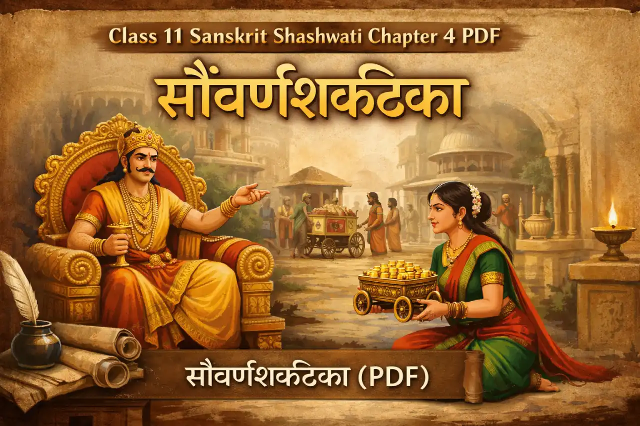 Class 11 Sanskrit Shashwati Chapter 4 PDF: सौवर्णशकटिका
