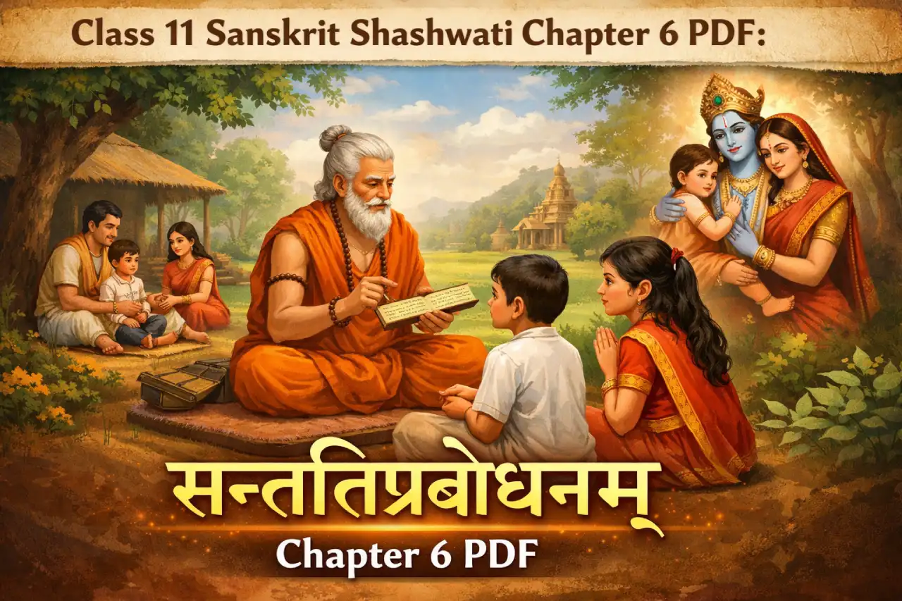 Class 11 Sanskrit Shashwati Chapter 6 PDF: सन्ततिप्रबोधनम्