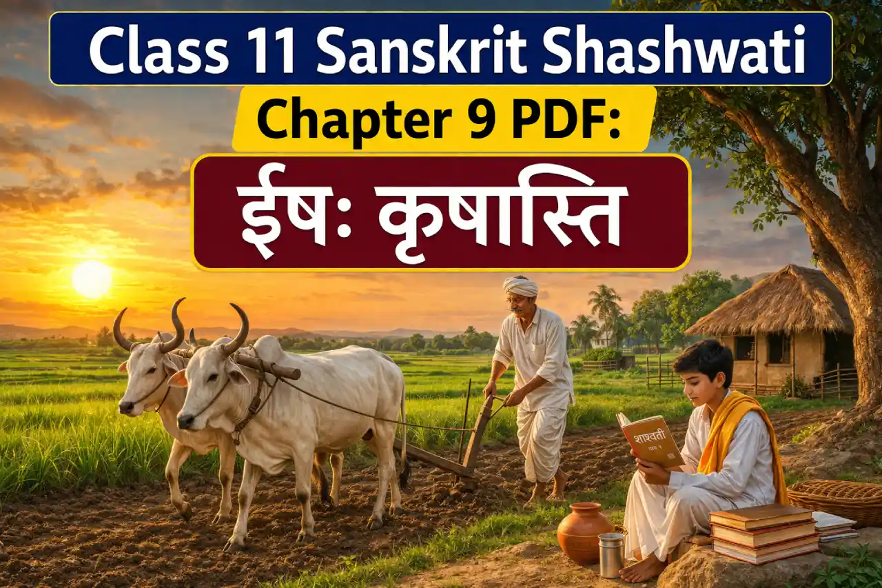 Class 11 Sanskrit Shashwati Chapter 9 PDF: ईषः कृषास्ति