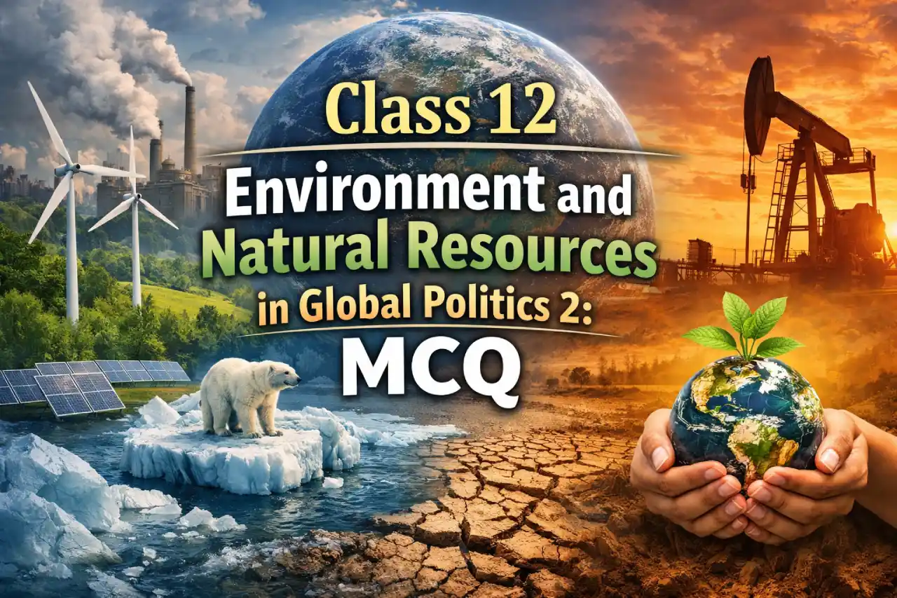 Class 12 Environment and Natural Resources in Global Politics 2: MCQ