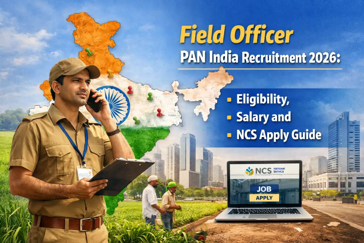 Field Officer PAN India Recruitment 2026: Eligibility, Salary and NCS Apply Guide