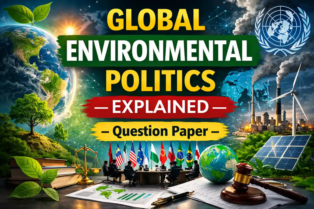 Global Environmental Politics Explained – Question Paper