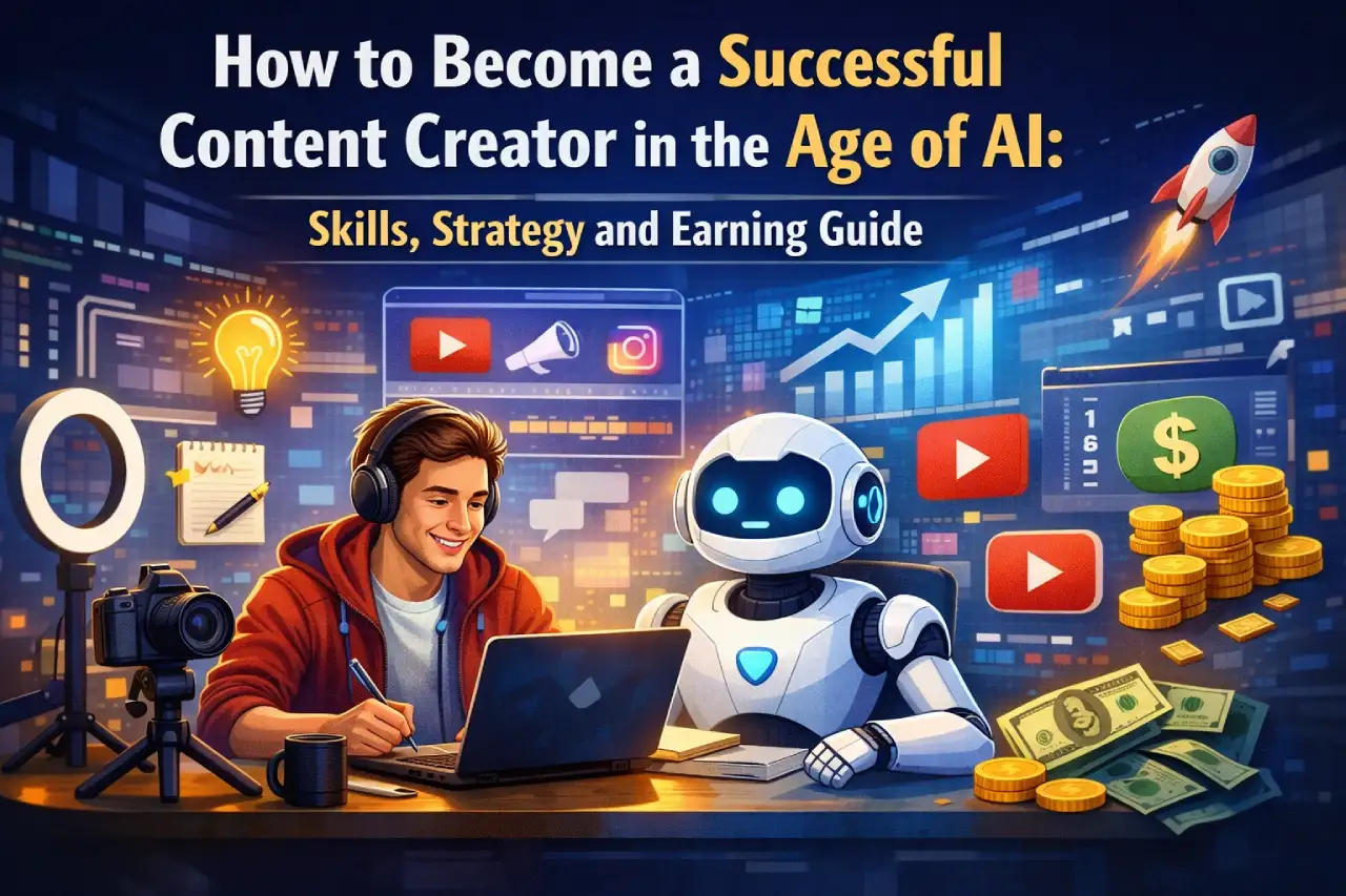How to Become a Successful Content Creator in the Age of AI: Skills, Strategy and Earning Guide
